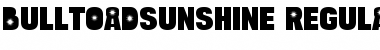 Download Bulltoad Sunshine Regular Font Title Preview