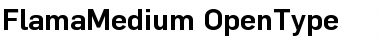 Download FlamaMedium Regular Font Title Preview