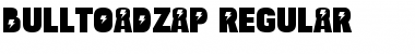 Download Bulltoad Zap Regular Font Title Preview