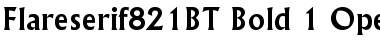 Download Flareserif 821 Bold Font Title Preview