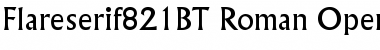 Download Flareserif 821 Regular Font Title Preview