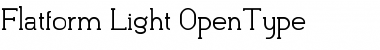Download Flatform Light Font Title Preview