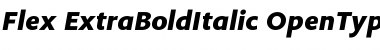 Download Flex ExtraBold Italic Font Title Preview