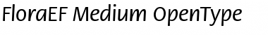 Download FloraEF Medium Font Title Preview