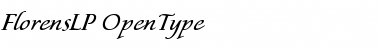 Download Florens LP Regular Font Title Preview