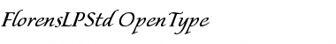 Download Florens LP Std Regular Font Title Preview