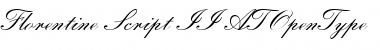 Download Florentine Script II AT Regular Font Title Preview