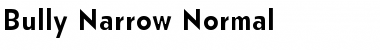 Download Bully Narrow Normal Font Title Preview