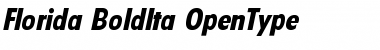 Download Florida-BoldIta Regular Font Title Preview