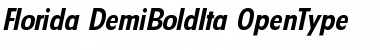 Download Florida-DemiBoldIta Regular Font Title Preview