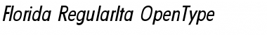 Download Florida-RegularIta Regular Font Title Preview