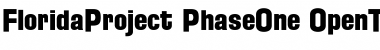 Download Florida Project Phase One Regular Font Title Preview