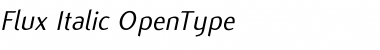 Download Flux Italic Font Title Preview
