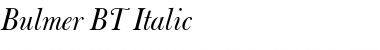Download Bulmer BT Italic Font Title Preview
