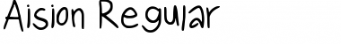 Download Aision Regular Font Title Preview