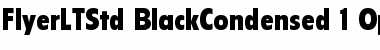 Download Flyer LT Std Black Condensed Font Title Preview