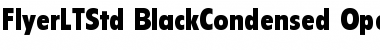 Download Flyer LT Std Black Condensed Font Title Preview