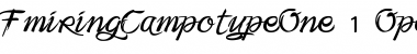 Download Fmiring Campotype One Regular Font Title Preview