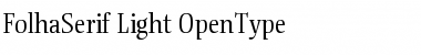 Download FolhaSerif Light Font Title Preview