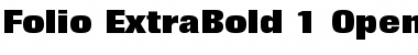 Download Folio Extra Bold Font Title Preview
