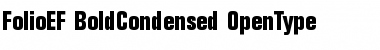 Download FolioEF-BoldCondensed Regular Font Title Preview