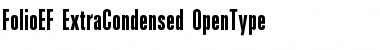 Download FolioEF-ExtraCondensed Regular Font Title Preview