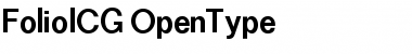 Download FolioICG Regular Font Title Preview