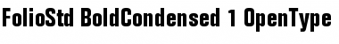 Download Folio Std Bold Condensed Font Title Preview