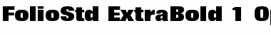 Download Folio Std Extra Bold Font Title Preview