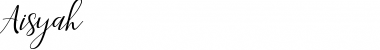 Download Aisyah Regular Font Title Preview