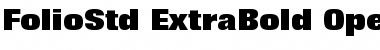 Download Folio Std Extra Bold Font Title Preview