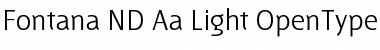 Download Fontana ND Aa Light Font Title Preview