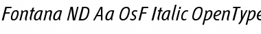 Download Fontana ND Aa OsF Italic Font Title Preview