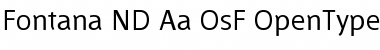 Download Fontana ND Aa OsF Normal Font Title Preview