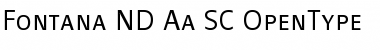 Download Fontana ND Aa SC Normal Font Title Preview