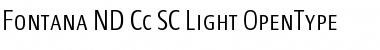 Download Fontana ND Cc SC Light Font Title Preview