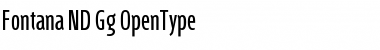 Download Fontana ND Gg Normal Font Title Preview