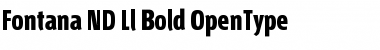 Download Fontana ND Ll Bold Font Title Preview