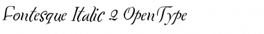 Download Fontesque-Italic Regular Font Title Preview