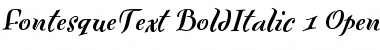 Download FontesqueText BoldItalic Font Title Preview