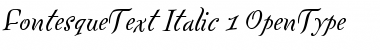 Download FontesqueText Italic Font Title Preview