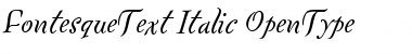 Download FontesqueText-Italic Regular Font Title Preview