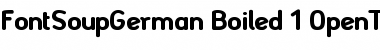 Download FontSoupGerman Boiled Font Title Preview