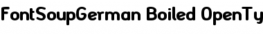 Download FontSoupGerman Boiled Font Title Preview