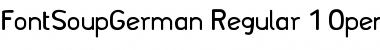 Download FontSoupGerman Regular Font Title Preview