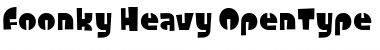 Download Foonky Heavy Font Title Preview