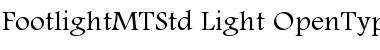 Download Footlight MT Std Light Regular Font Title Preview