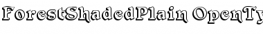 Download Forest Shaded Plain Font Title Preview