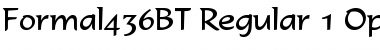 Download Formal 436 Regular Font Title Preview