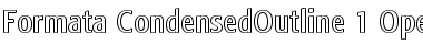 Download Formata Condensed Outline Font Title Preview